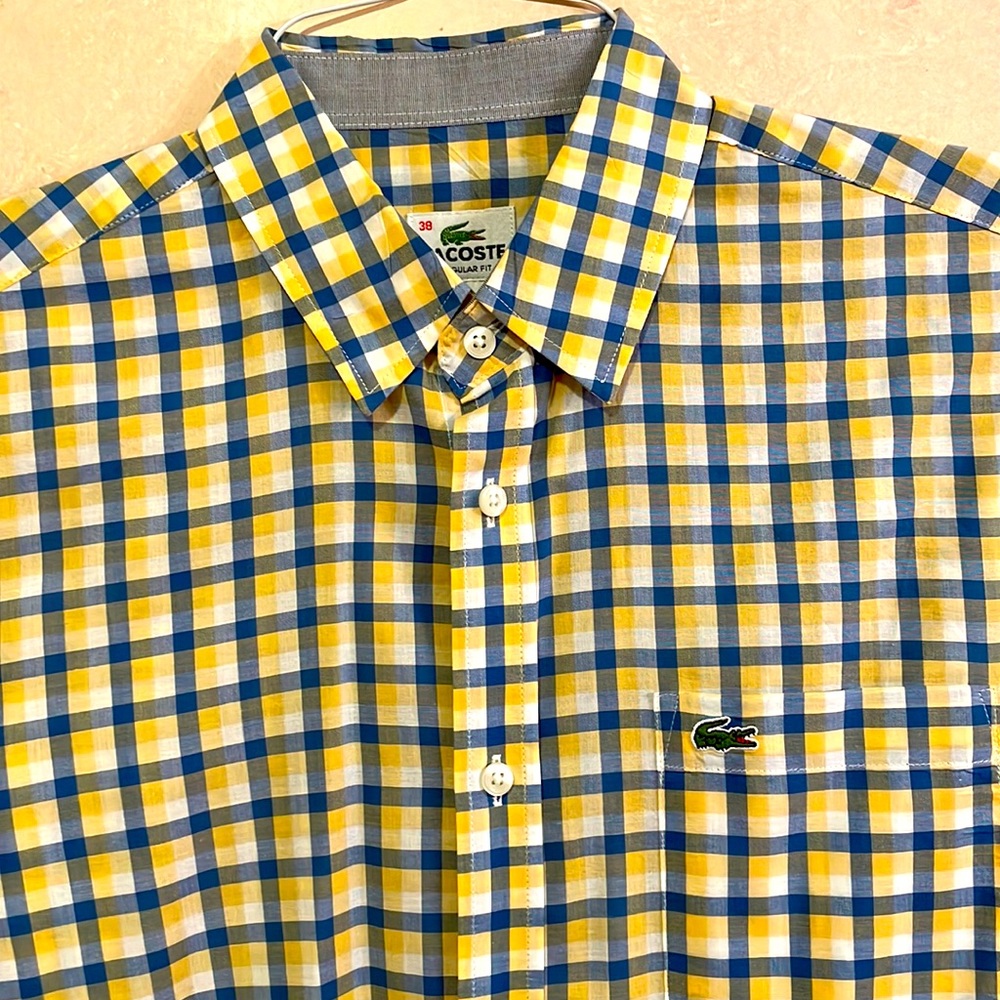 Lacoste men’s Plaid Shirt
